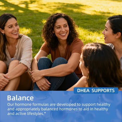 BBEEAAUU DHEA 25mg for Women 40+ and Men – Hormone Balance, Capsule-in-Capsule