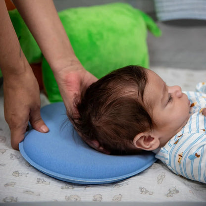 baby plus Baby Flat Head Pillow - Blue