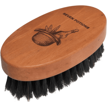 Beard Brush - Oval Shaped Pear Wood With Natural Bristles - HealVia LimitedHealVia LimitedBeard Brush - Oval Shaped Pear Wood With Natural Bristles