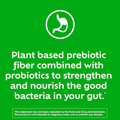 Benefiber Dual Action Biotic Plus Stress Relief – 18 Count Stick Packs | Digestive Health & Calm