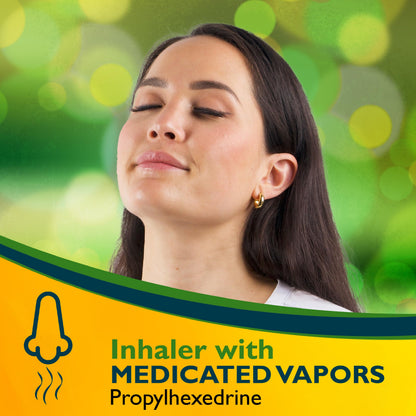 Benzedrex Inhaler Propylhexedrine Nasal Decongestant – 1 Count (Pack of 6)