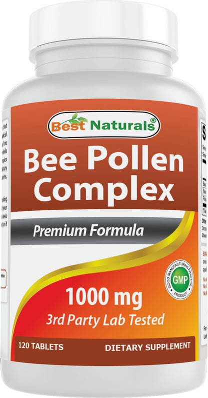 Best Naturals Bee Pollen Complex 1000 mg | 120 Tablets