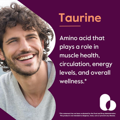 BESTVITE Taurine 1000mg - 120 Vegetarian Capsules - Vegan, Non-GMO, Gluten Free