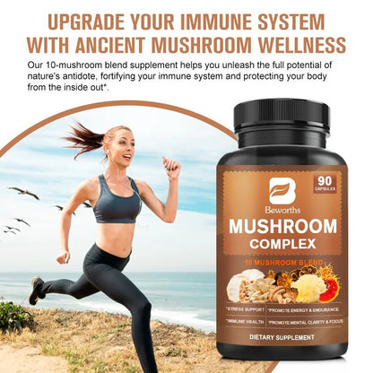 BEWORHTS 90pcs Mushroom Capsules for Health - HealVia LimitedHealVia LimitedBEWORHTS 90pcs Mushroom Capsules for Health