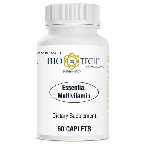 Bio-Tech Pharmacal Essential Multivitamin - Mineral Blend Dietary Supplement with Vitamins A-K