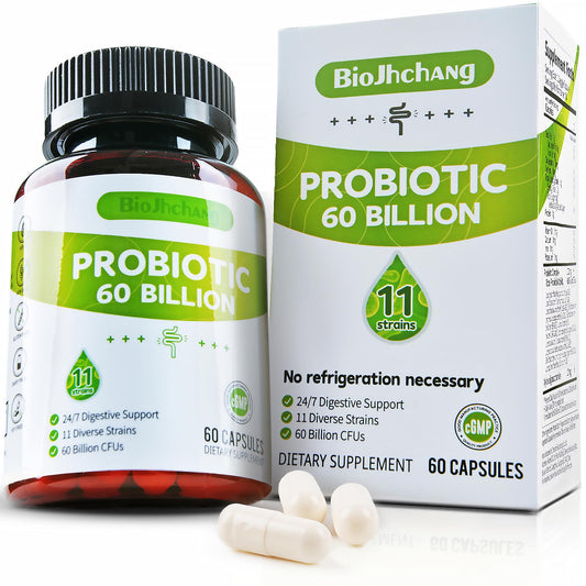 BioJhchang Probiotics 60B CFUs | 11 Strains for Immune & Digestive Health