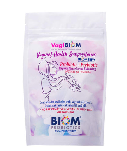 Biom Vaginal Probiotic Suppositories – Balance, pH & Odor Control | Biom Probiotics