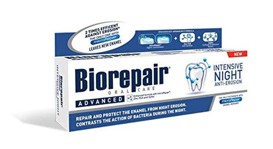 Biorepair Paste Oralcare Intensive Night Repair 75ml - Fluoride Free, Made in Italy
