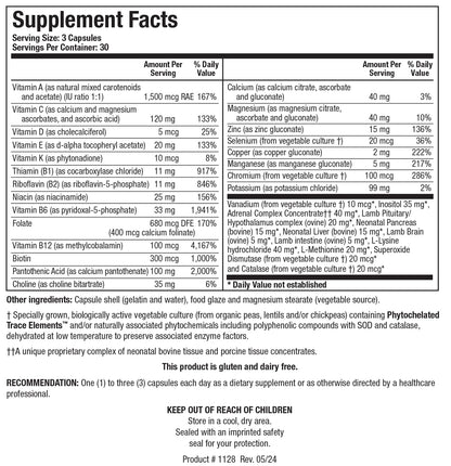 Biotics Research Bio Glycozyme Forte Multivitamin for Glycolytic Support – 270 Capsules
