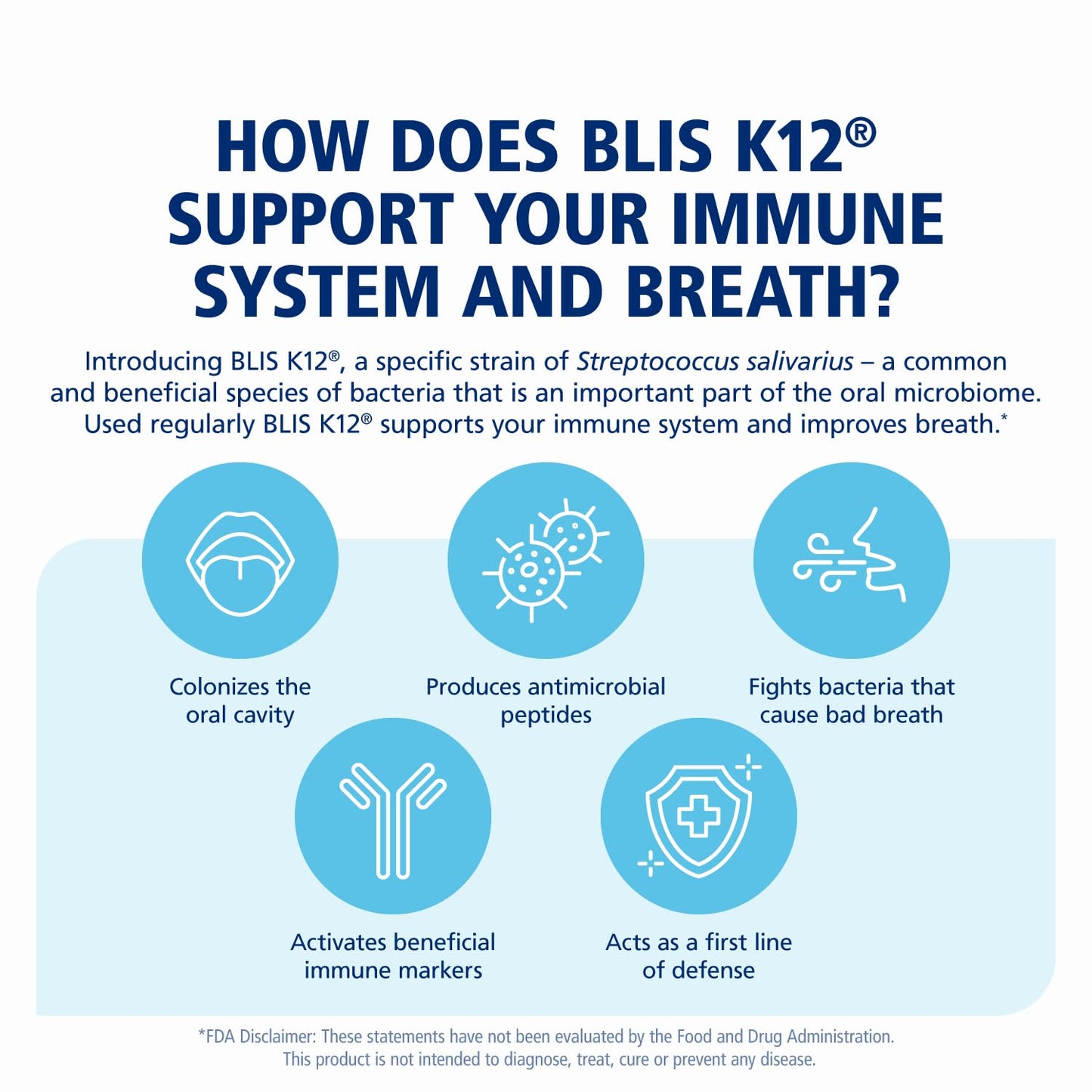 BLIS HoneyBlis Oral Probiotic Lozenges with Manuka Honey & K12 | Immune Support - 16 Lozenges