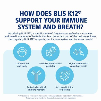 BLIS HoneyBlis Oral Probiotic Lozenges with Manuka Honey & K12 | Immune Support - 16 Lozenges