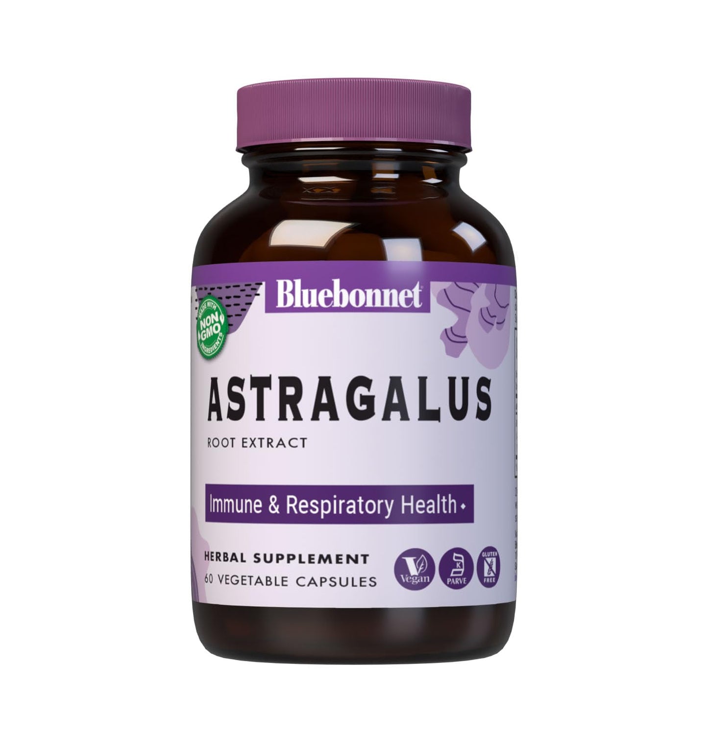 BlueBonnet Astragalus Root Extract Supplement 60 Count – Immune Support, Vegan Capsules