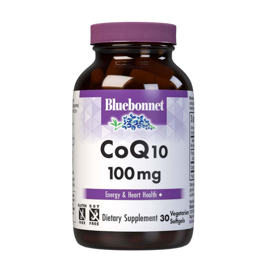 Bluebonnet CoQ10 100 mg Vegetarian Softgels - Energy & Heart Health, Non-GMO