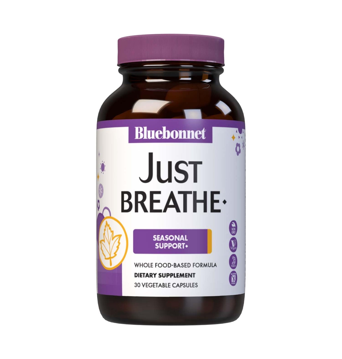 Bluebonnet Nutrition JustBreathe – Seasonal Support*, Non-GMO, Kosher, Gluten-Free, Soy-Free, Dairy-Free (30 Vegetable Capsules, 15 Servings)