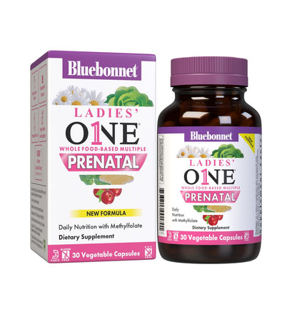BlueBonnet Nutrition Ladies’ One Prenatal – Whole Food-Based Multivitamin for Prenatal & Postnatal Health