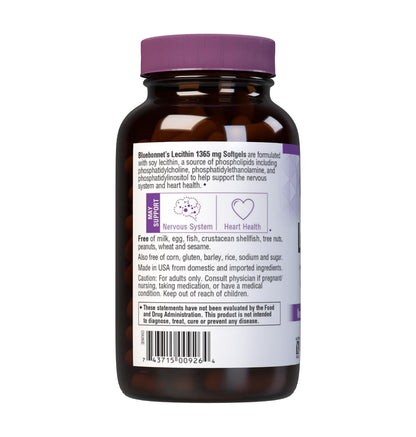 BlueBonnet Lecithin Supplement 1365 mg Softgels - 180 Count