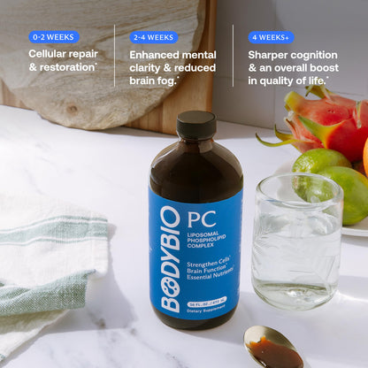 BodyBio PC – Phosphatidylcholine for Brain Health, Cognitive Function & Gentle Daily Detox