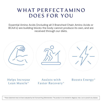 BodyHealth PerfectAmino (300 ct) – Easy to Swallow Vegan Amino Acids for Pre/Post Workout