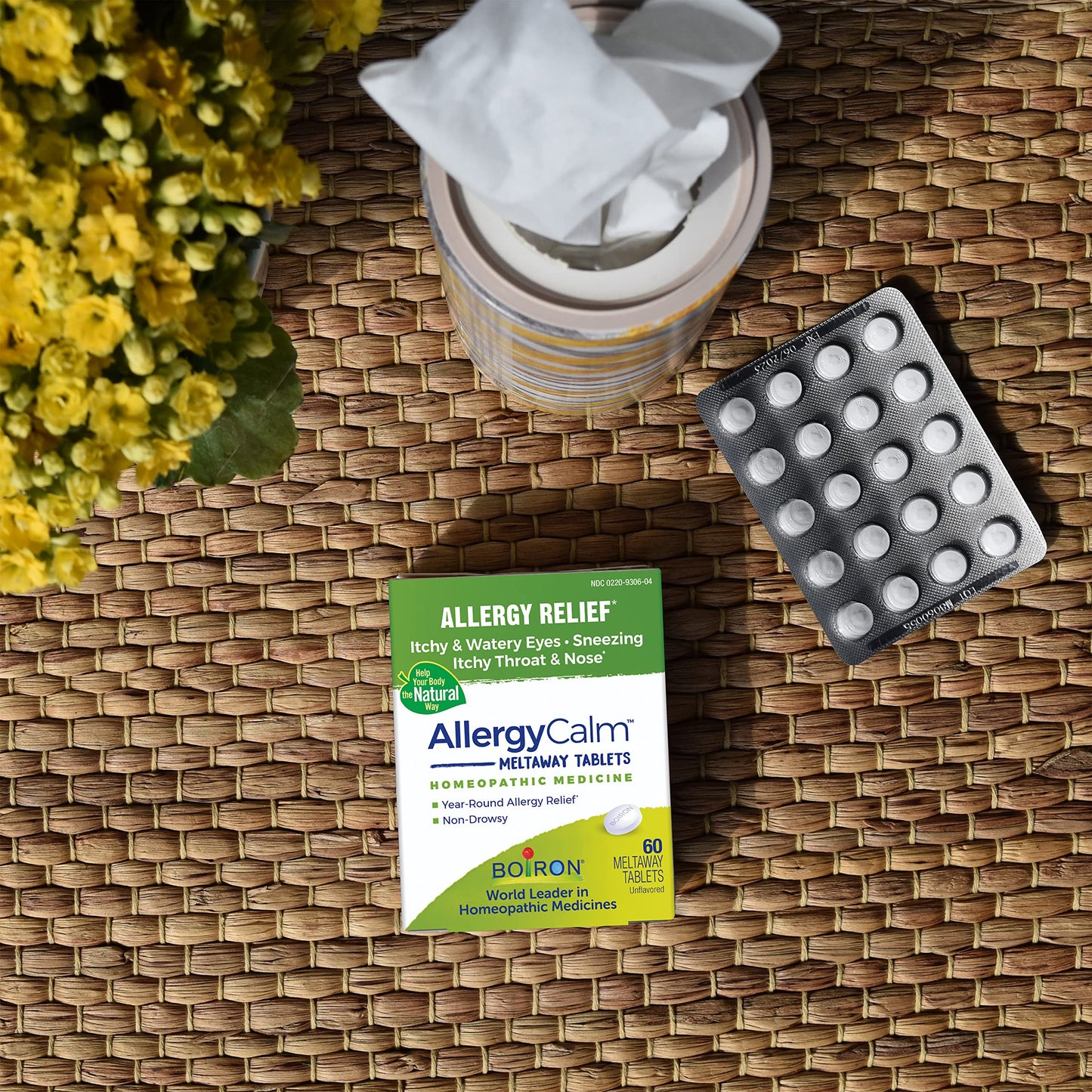 Boiron AllergyCalm Tablets — Targeted Relief for Allergy & Hay Fever (120 Count)