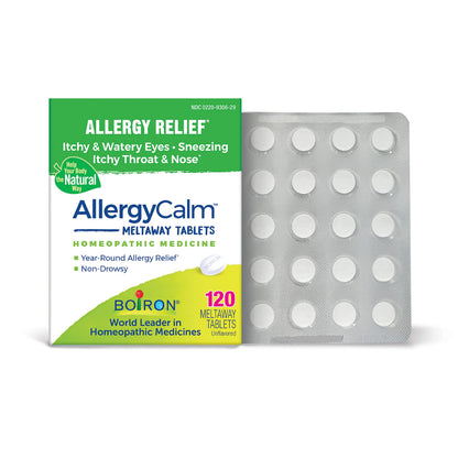 Boiron AllergyCalm Tablets — Targeted Relief for Allergy & Hay Fever (120 Count)