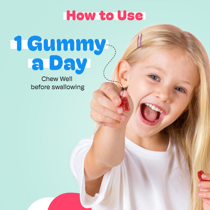 Little Joys Kids Multivitamin Gummies – Fiber-Based Prebiotic, Sugar Free & Vegan | 30 Day Pack