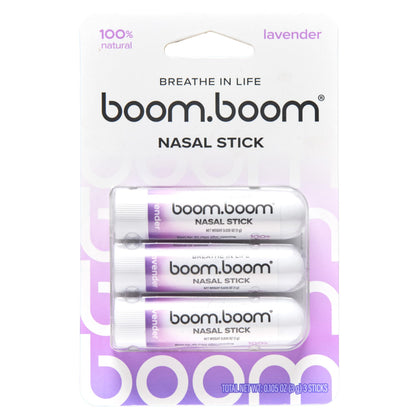 BoomBoom Nasal Stick | Vapor Flow Technology, Lavender Inhaler with Menthol & Essential Oils