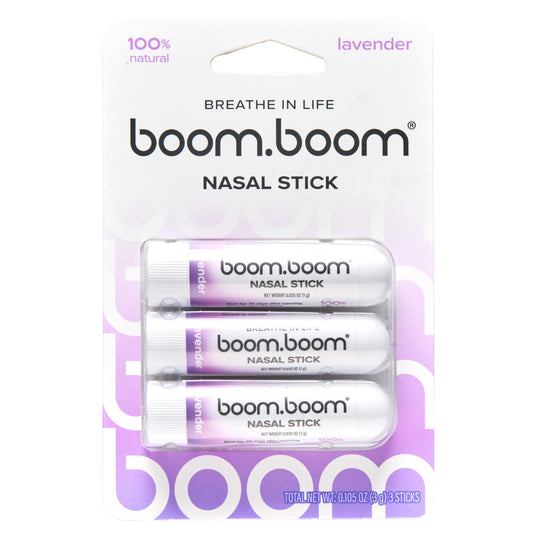 BoomBoom Nasal Stick | Vapor Flow Technology, Lavender Inhaler with Menthol & Essential Oils