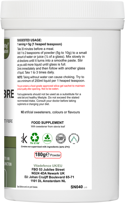 Botanical Fibre Multi | Fibre & Plant Blend with Glucomannan & Live Cultures – 300 g