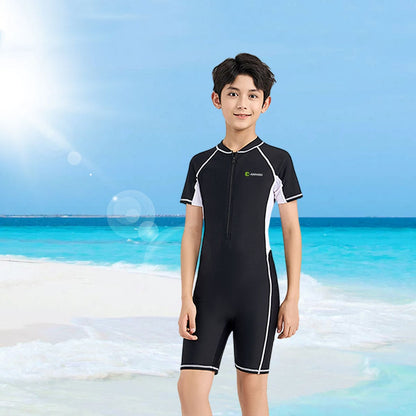 Boy's UPF 50+ One Piece Swimsuit
