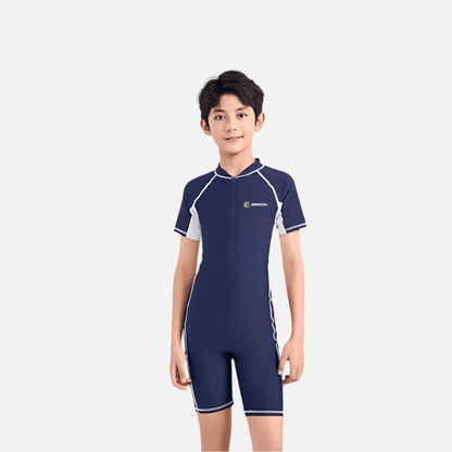 Boy's UPF 50+ One Piece Swimsuit