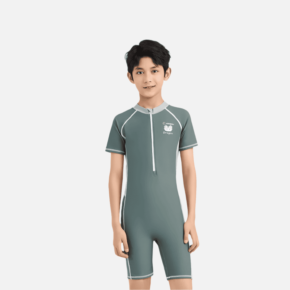 Boys' UPF 50+ Rash Guard Swimsuit