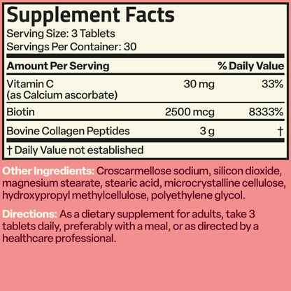 Bronson Collagen Peptides 3000mg with Biotin & Vitamin C | Hair & Skin Support