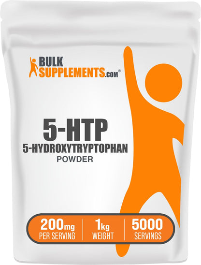 BulkSupplements 5-HTP Powder - 200 mg per Serving, 1 kg | Gluten Free Mood Support