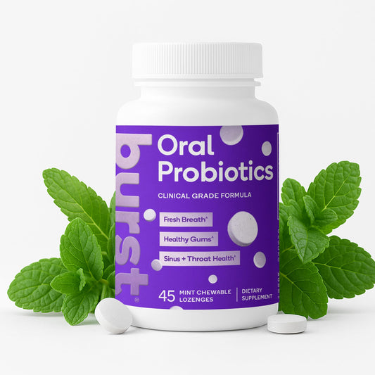 Burst Dental Probiotics (45 Count) | Bad Breath, Immune Support & Upper Respiratory Health | BLIS K12 & M18