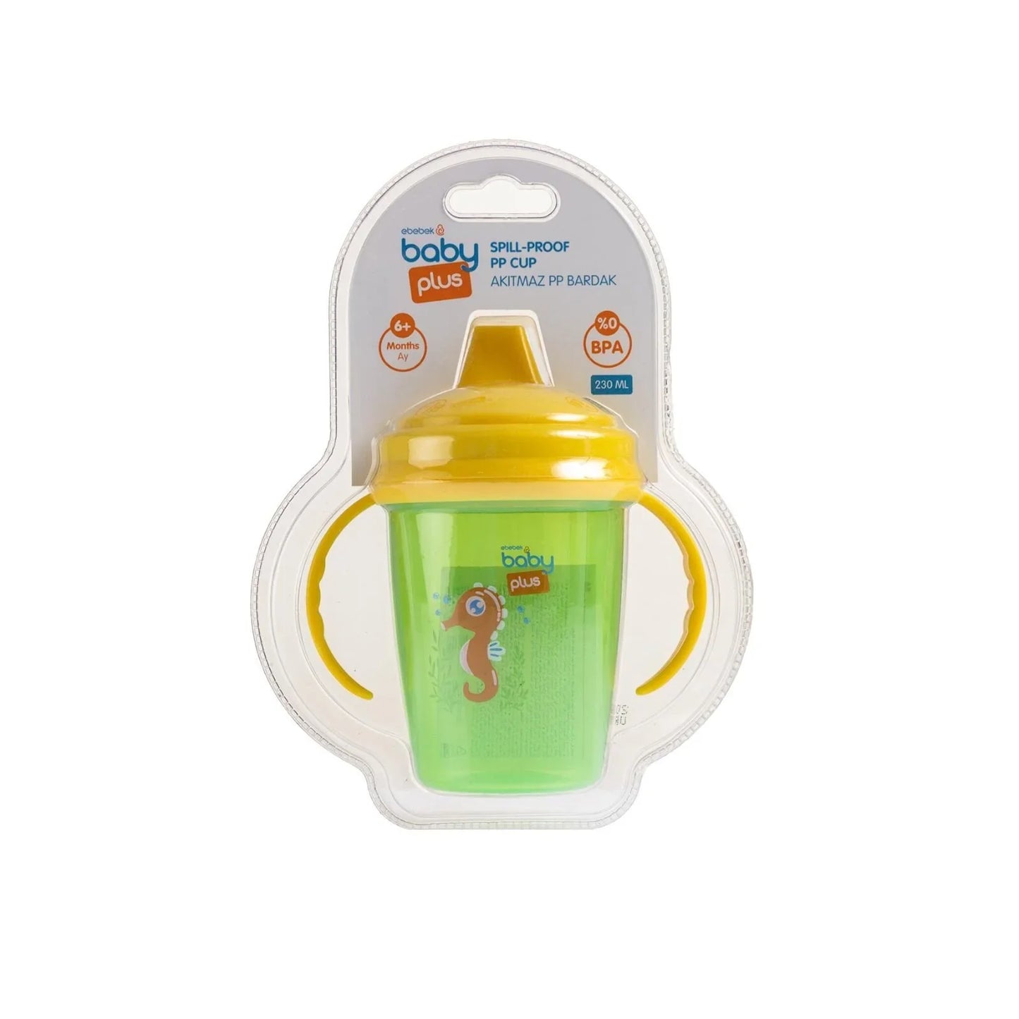 baby plus Non-spill PP Cup 230ml Assorted