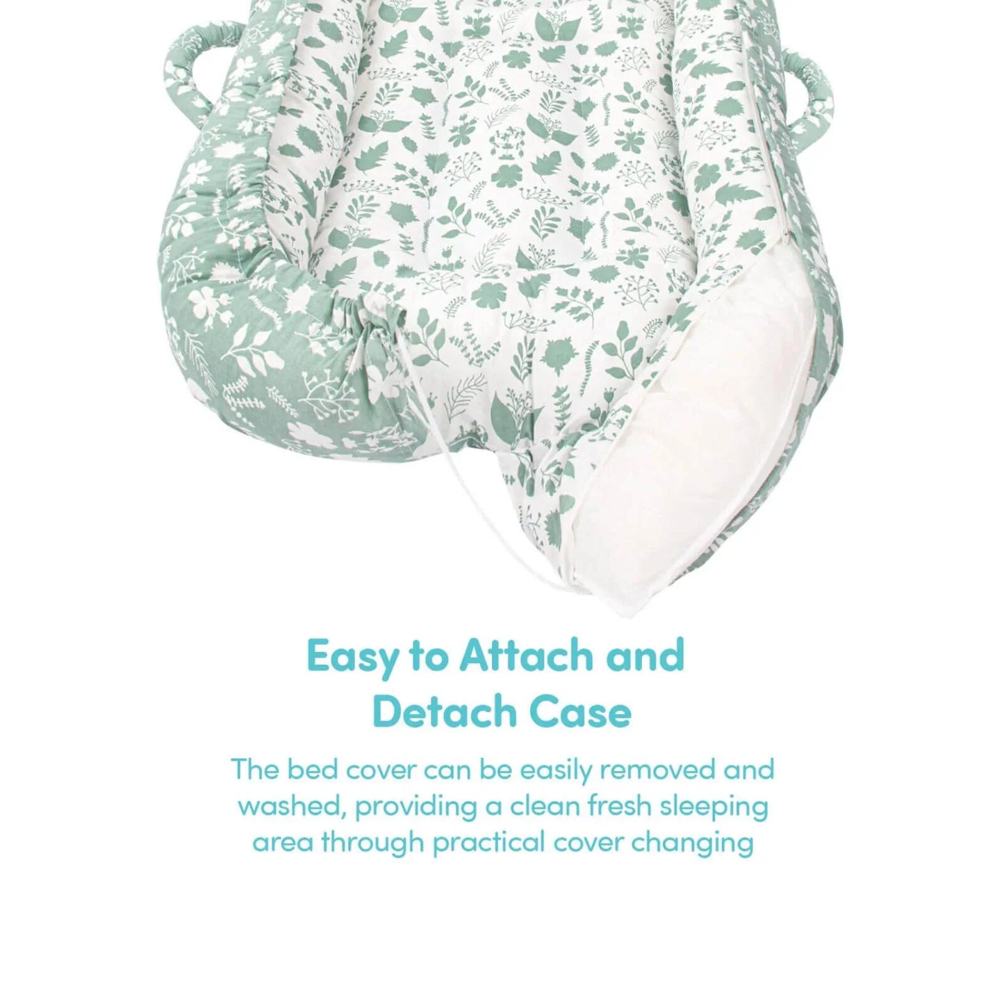 baby plus Mother Side Baby Reflux Bed - Green