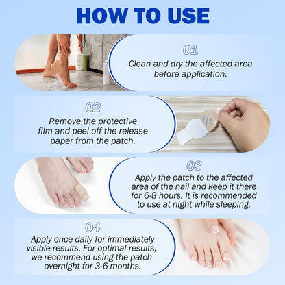 Cacukn Toenail Treatment Extra Strength – 2 Pack Nail Repair Patches (42 Pcs) | Overnight Renewal