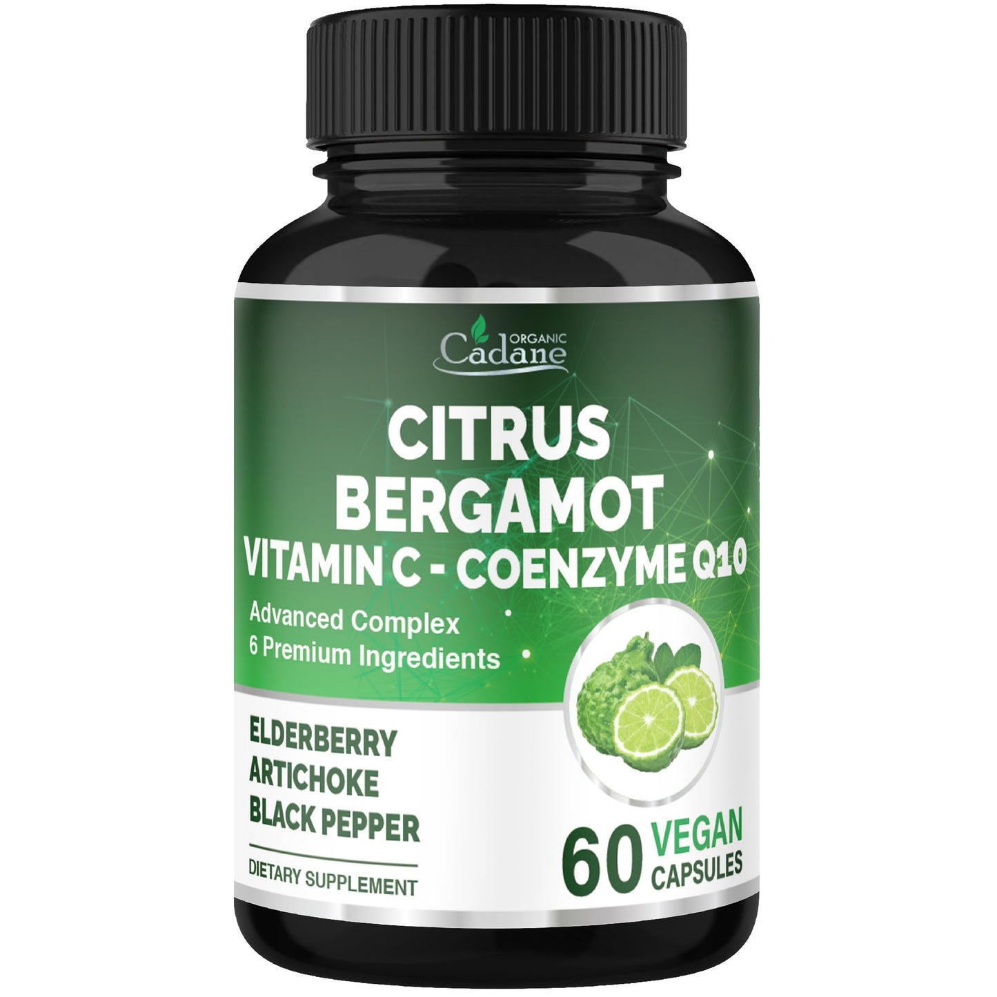 Cadane Citrus Bergamot Supplement – Heart Health & Wellness (Vitamin C, CoQ10)