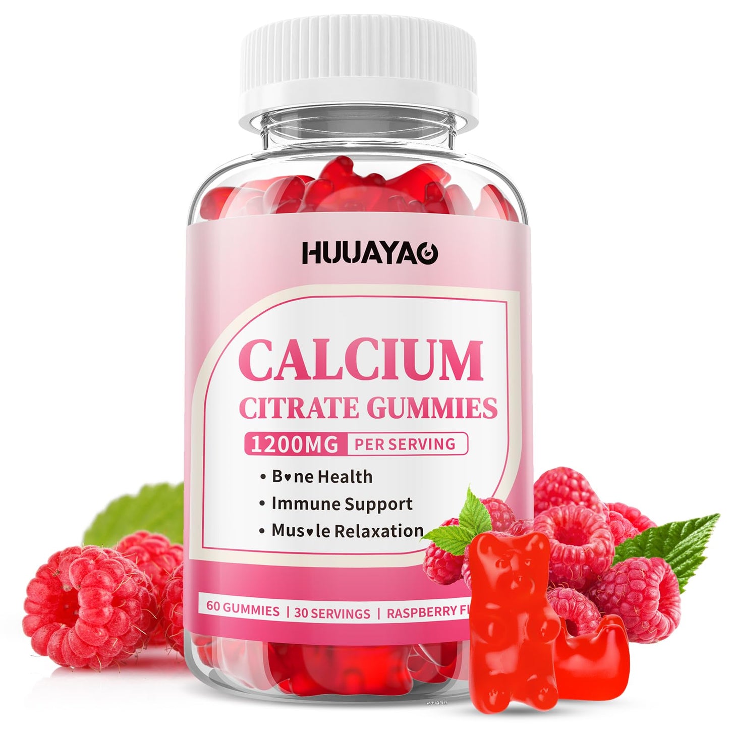 Calcium Citrate Gummies 1200mg – 60 Count | Adults & Kids