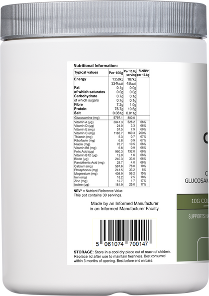 Collagen Multi | Orange Flavour Powder with Glucosamine, Vitamins & Minerals – 415 g