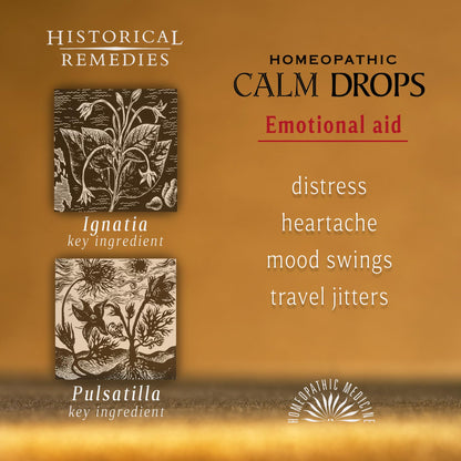 Calm Drops Homeopathic Lozenges – Vegan, Gluten-Free Vanilla Flavor