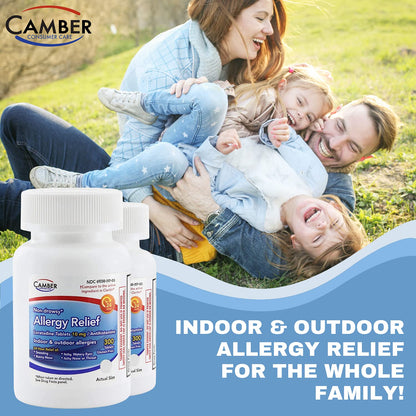 Camber Loratadine 10mg Allergy Pills - 24 Hour Non-Drowsy Relief (300 Tablets)