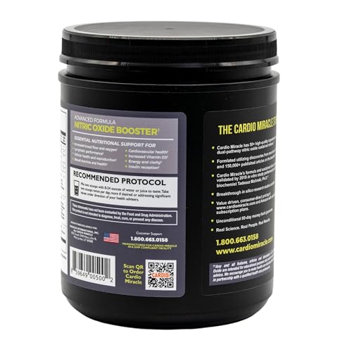 Cardio Miracle Nitric Oxide Supplement — Beet Root & L-Arginine for Circulation and Energy