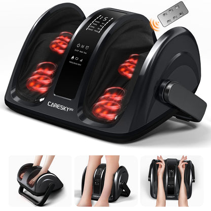 CARESKYpro Foot Massager – Deep Kneading, Heat Therapy, Circulation Support