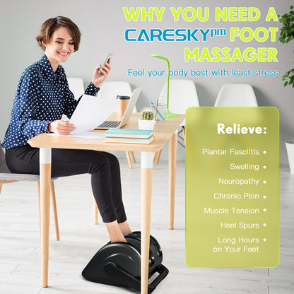 CARESKYpro Foot Massager – Deep Kneading, Heat Therapy, Circulation Support