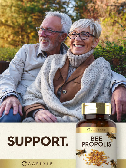 Carlyle Bee Propolis Capsules 600mg | 150 Count | Non-GMO, Gluten Free | Extract Supplement