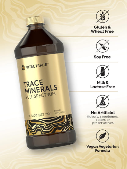 Carlyle Trace Minerals Liquid - 16 oz Full Spectrum with Magnesium | Vital Trace