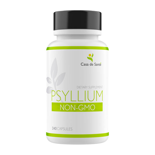 Casa de Sante Psyllium Husk Powder – Organic, Non-GMO, Low FODMAP Fiber
