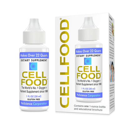 Cellfood Oxygen Boost – 1 fl oz, 10 Pack | Liquid Oxygen Supplement for Energy & Wellness | Gluten Free & Kosher