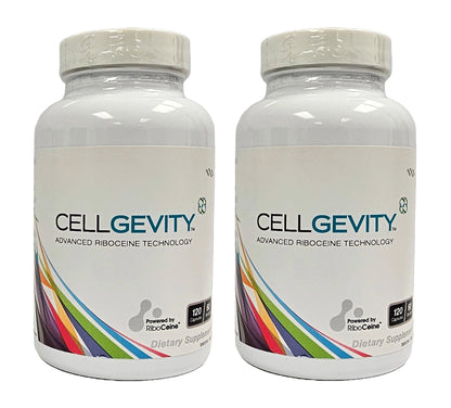 CELLGEVITY Cellgevity with RiboCeine – 120 Vegetarian Capsules, Pack of 2